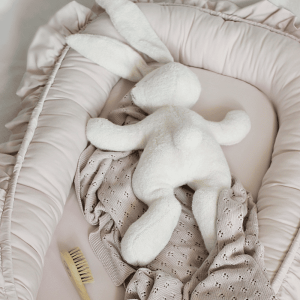 baby nest sg with ruffles rose poudré 5