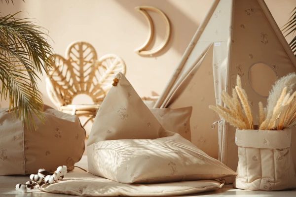 pouf tropical dream beige poudré