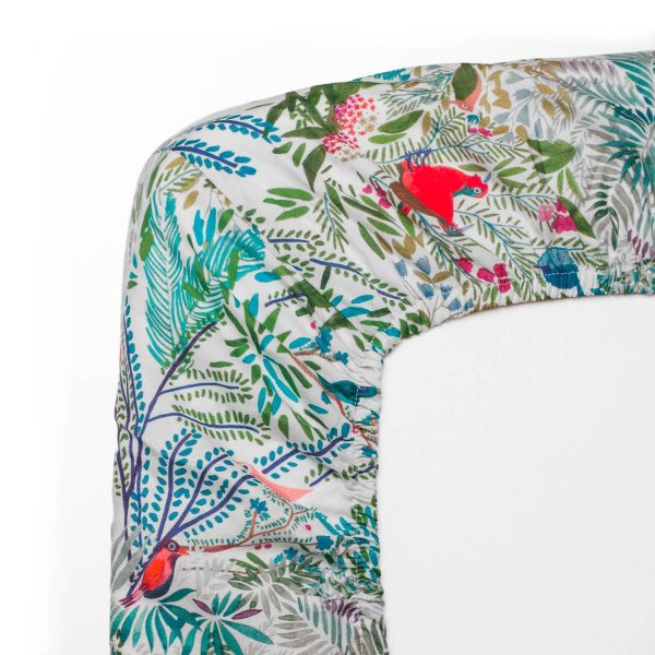 drap housse JAZZ coloris mousse