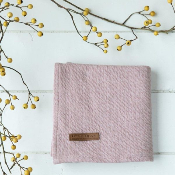 Lange bébé Pure pink & Spring flowers (lot de 2) - Little Dutch
