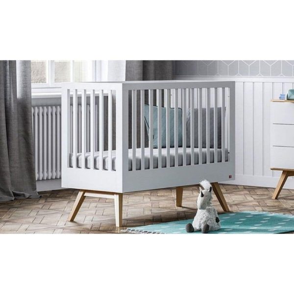 Lit Bébé Nature Blanc 60 x 120 cm – VOX