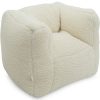 Fauteuil Bean Teddy Cream White - Jollein