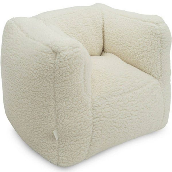 Fauteuil Bean Teddy Cream White - Jollein