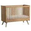 Lit Bébé évolutif Vintage Chêne 70 x 140 cm - VOX