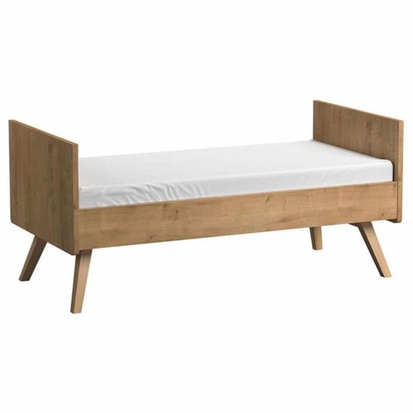 Lit Bébé évolutif Vintage Chêne 70 x 140 cm - VOX