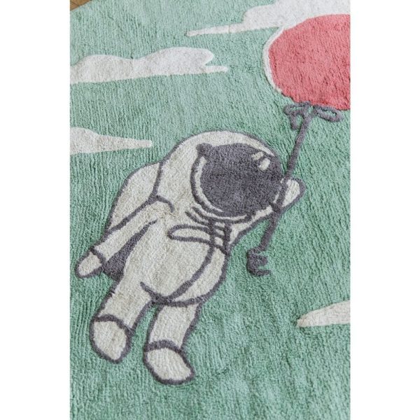 tapis rond coton astronaute & ballon (4)