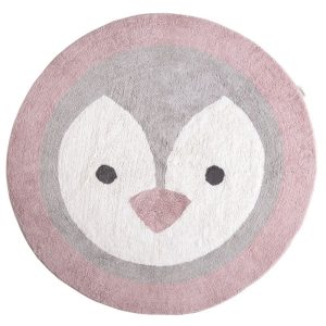 tapis rond coton pingouin (1)