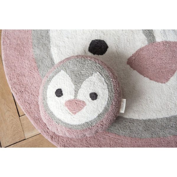 tapis rond coton pingouin (4)