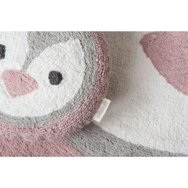 tapis rond coton pingouin (5)
