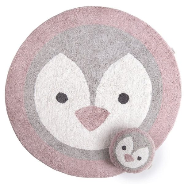 tapis rond coton pingouin (8)