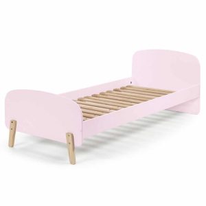 lit enfant en bois kiddy 90 x 200 cm vieux rose vipack (1)