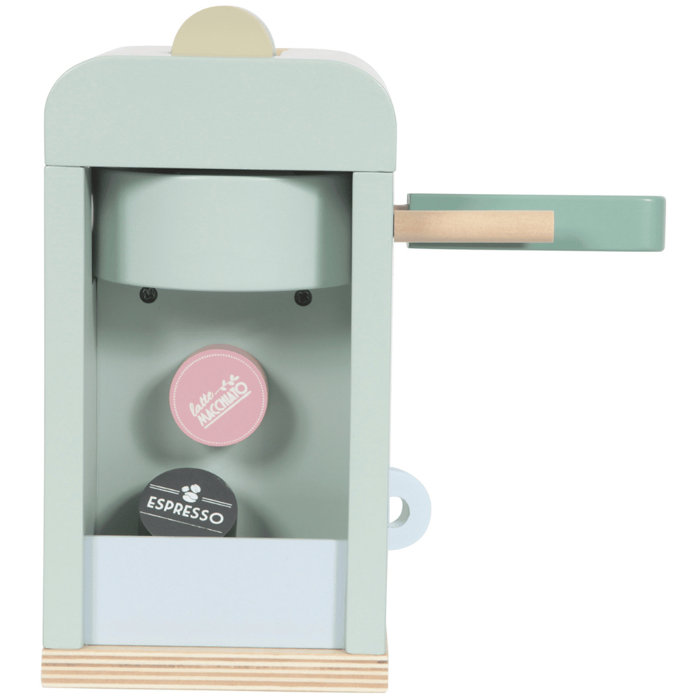 Machine à Café Jouet En Bois Small Foot - Jeu D'imitation Pour Enfants Dès 3 Ans Avec Boutons Rotatifs Et Filtre Amovible