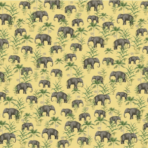 papier peint oscar the elephant yellow 1