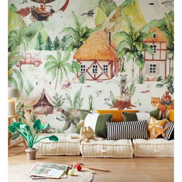 papier peint the magical village creative lab