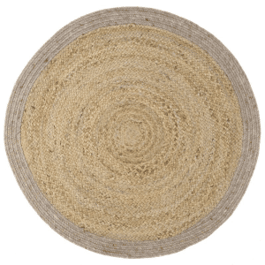 tapis jute & laine yhuki taupe 1