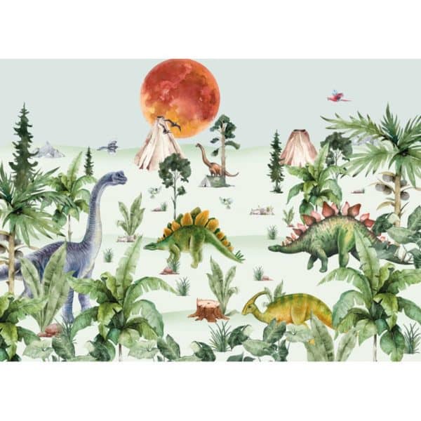 papier peint dino by moonlight creative lab