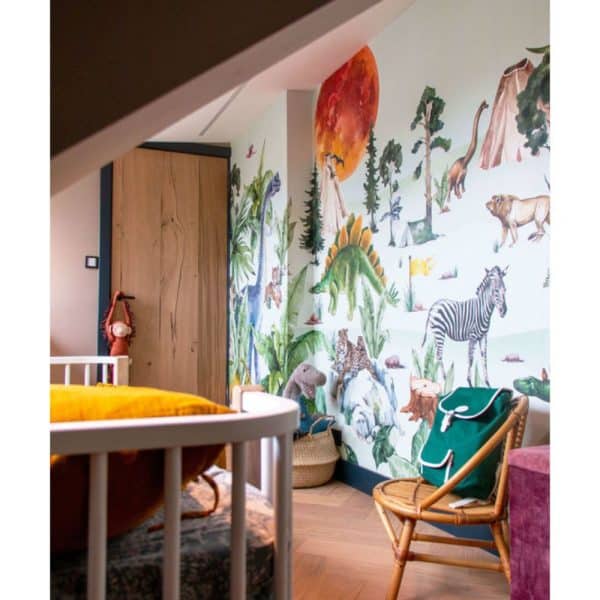 papier peint dino by moonlight creative lab