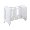 lit bébé neusy 60x120 cm avec côté rabattable – blanc