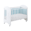 lit bébé neusy 60x120 cm avec côté rabattable – blanc