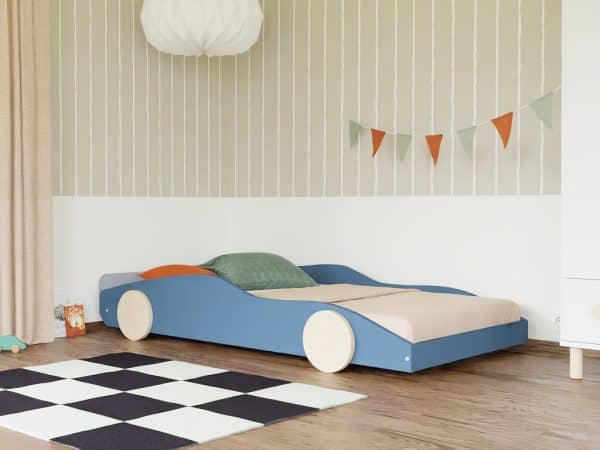 lit enfant voiture de sport drifty en bois massif – 80x160 ou 80x180 cm