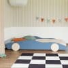 lit enfant voiture de sport drifty en bois massif – 80x160 ou 80x180 cm