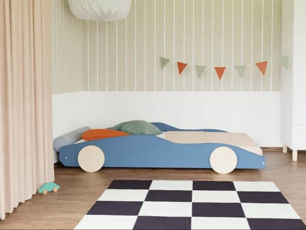 lit enfant voiture de sport drifty en bois massif – 80x160 ou 80x180 cm