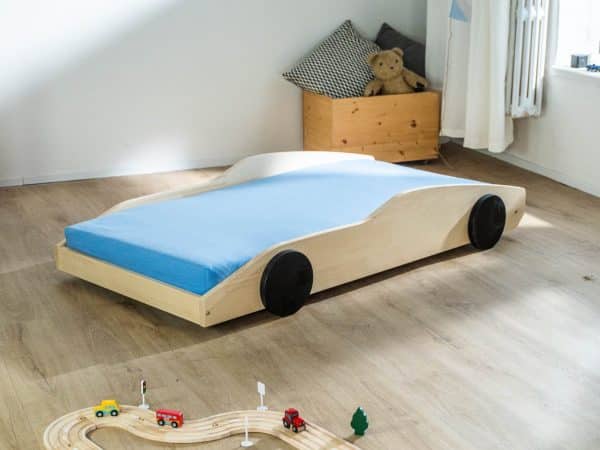 lit enfant voiture de sport drifty en bois massif – 80x160 ou 80x180 cm