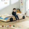 lit enfant voiture de sport drifty en bois massif – 80x160 ou 80x180 cm
