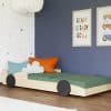 lit voiture enfant formule 1 en bois massif 80x160 cm / 80x180 cm