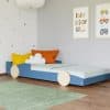 lit voiture enfant formule 1 en bois massif 80x160 cm / 80x180 cm