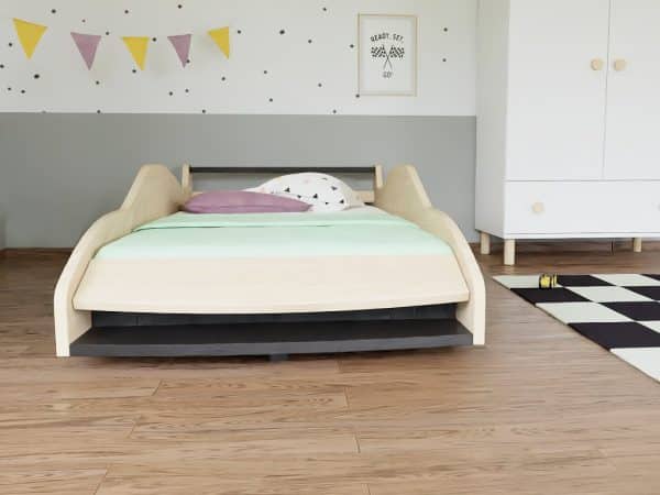 lit voiture enfant ferrari f40 en bois massif 80x160 cm