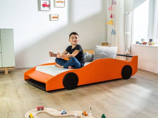 lit voiture enfant ferrari f40 en bois massif 80x160 cm