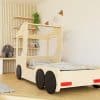 lit enfant en bois en forme de camion