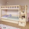 lit superposé plotty avec escaliers de rangement 90x200 cm